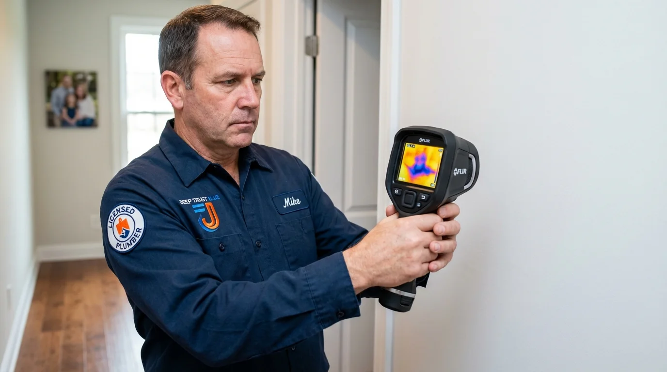 Thermal imaging leak detection by Johns Plumbing LLC in Hillsboro